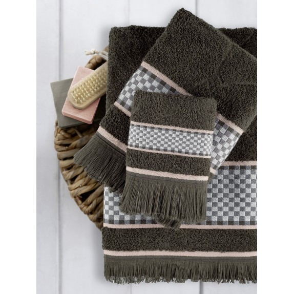 Πετσέτα Προσώπου Nima Sutra Brown 50x90