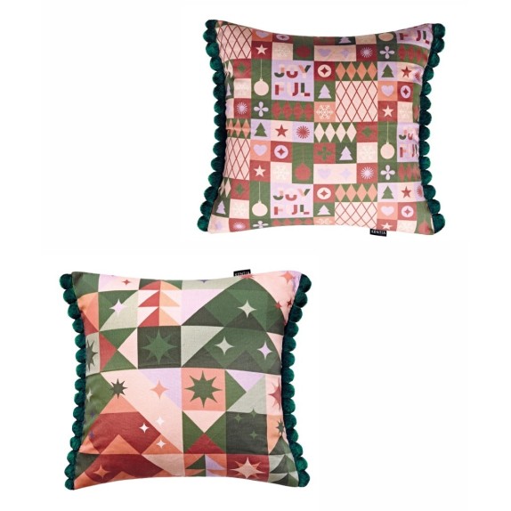  Χριστουγεννιάτικη Μαξιλαροθήκη Διακόσμησης Kentia Snow...