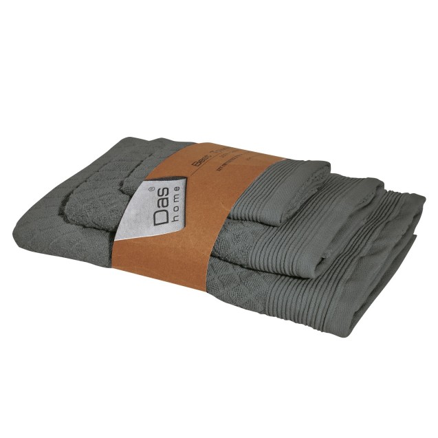Σετ Πετσέτες 3 Τεμαχίων Das Home Best 0688