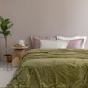 Κουβέρτα Fleece Υπέρδιπλη Palamaiki Aster Green 220x240