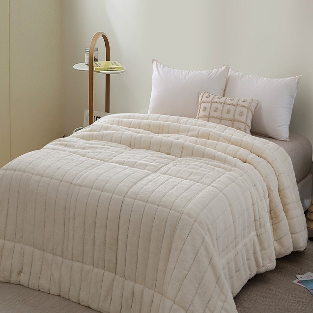 Κουβερτοπάπλωμα με Γούνα Υπέρδιπλο Palamaiki...