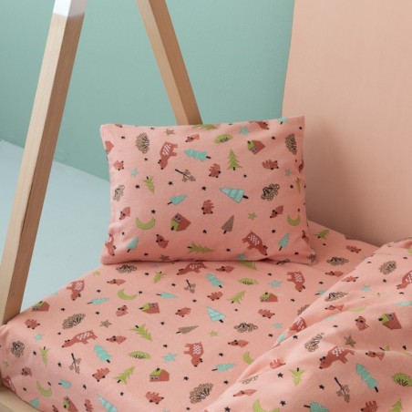 Σετ Παιδικά Σεντόνια Φανελένια Μονά 3 Τεμαχίων Palamaiki Floufi 100 170x265