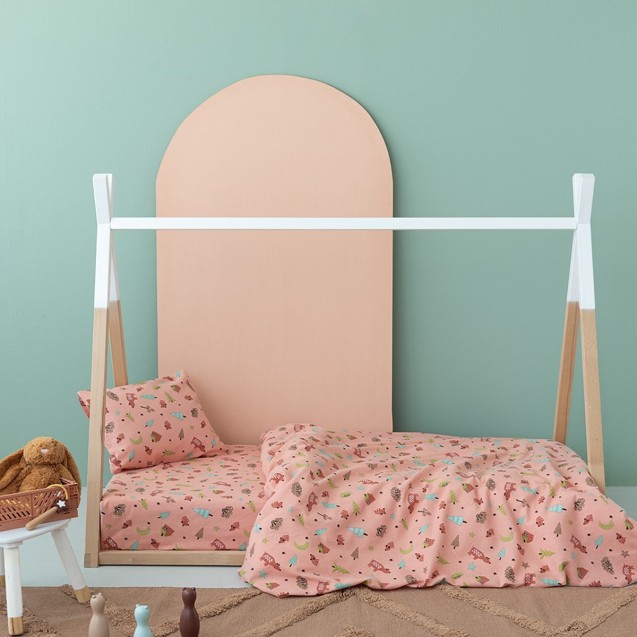 Σετ Παιδικά Σεντόνια Φανελένια Μονά με Λάστιχο...