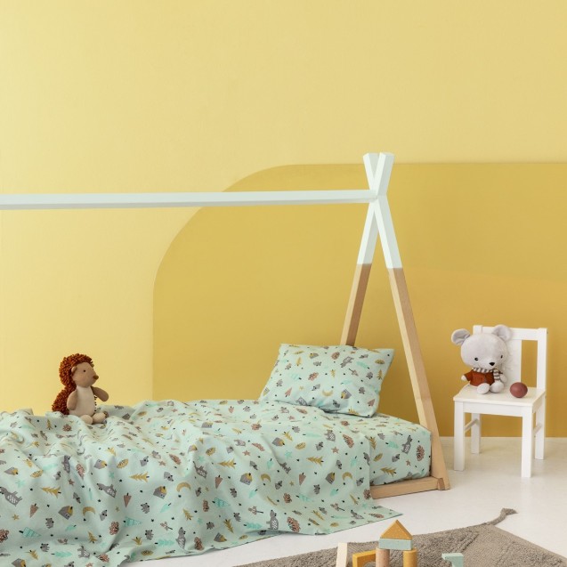 Σετ Παιδικά Σεντόνια Φανελένια Μονά 3 Τεμαχίων...