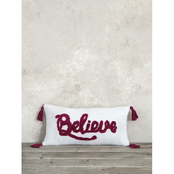  Χριστουγεννιάτικο Μαξιλάρι Διακόσμησης Nima Believe 30x60