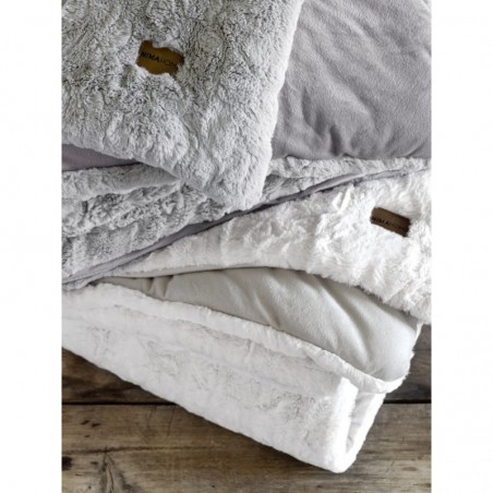 Κουβερτοπάπλωμα Μονό με Γούνα Nima Velure Cream 160x220