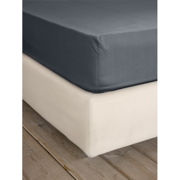 Σεντόνι King Size με Λάστιχο Nima Unicolors Midnight Gray...