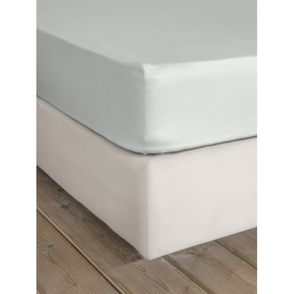 Σεντόνι Μονό με Λάστιχο Nima Superior Satin Soft Gray...