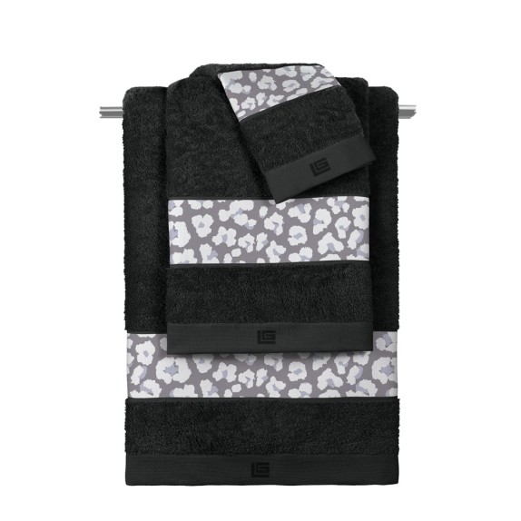 Σετ Πετσέτες 3 Τεμαχίων Guy Laroche Frida Lavender-Black