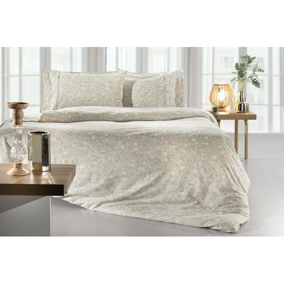 Σετ Παπλωματοθήκη Φανελένια Υπέρδιπλη 3 Τεμαχίων Guy...