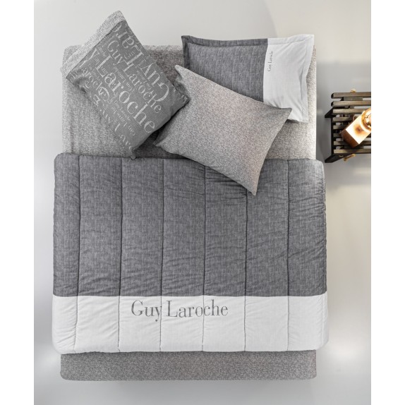 Παπλωματοθήκη Υπέρδιπλη Guy Laroche Symbol Grey 225x245