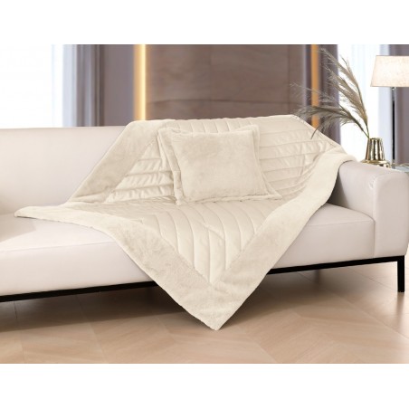 Σετ Ριχτάρι Διακοσμητικό και Μαξιλαροθήκη Διακόσμησης Guy Laroche Utopia Sand 120x170