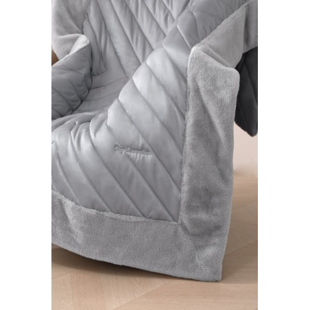 Σετ Ριχτάρι Διακοσμητικό και Μαξιλαροθήκη Διακόσμησης Guy Laroche Utopia Silver 120x170