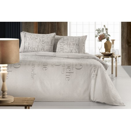 Σετ Σεντόνια Φανελένια Μονά με Λάστιχο 3 Τεμαχίων Guy Laroche Brand Natural 100x200+32