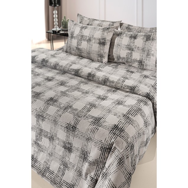 Σετ Σεντόνια Φανελένια Μονά με Λάστιχο 3...