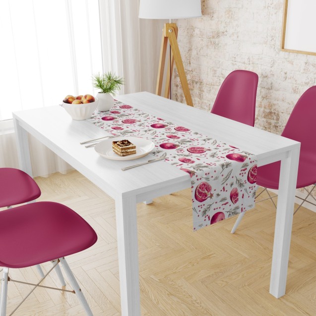 Runner Αλέκιαστο Dimcol Pomegranate 458 White...