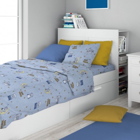 Σετ Παιδικά Σεντόνια Μονά 3 Τεμαχίων Dimcol Sweet Dreams 551 Sky Blue 160x240