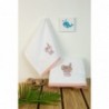 Σετ Βρεφικές Πετσέτες 2 Τεμαχίων Dimcol Rabbit Girl 147 Λευκό 30x50 και 70x140