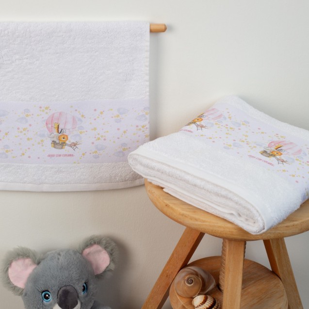 Σετ Βρεφικές Πετσέτες 2 Τεμαχίων Dimcol Balloon...