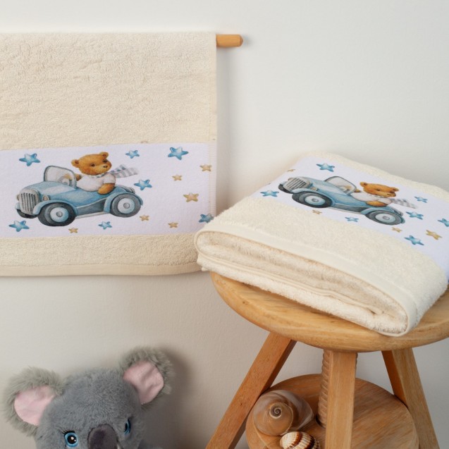 Σετ Βρεφικές Πετσέτες 2 Τεμαχίων Dimcol Cute...