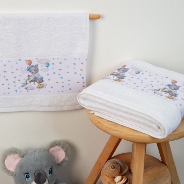 Σετ Βρεφικές Πετσέτες 2 Τεμαχίων Dimcol Painter...