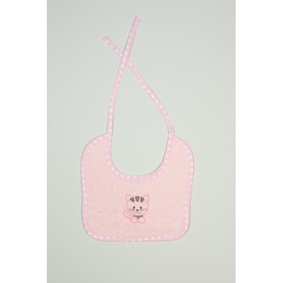 Σαλιάρα Dimcol Kitty 136 Ροζ 25x25