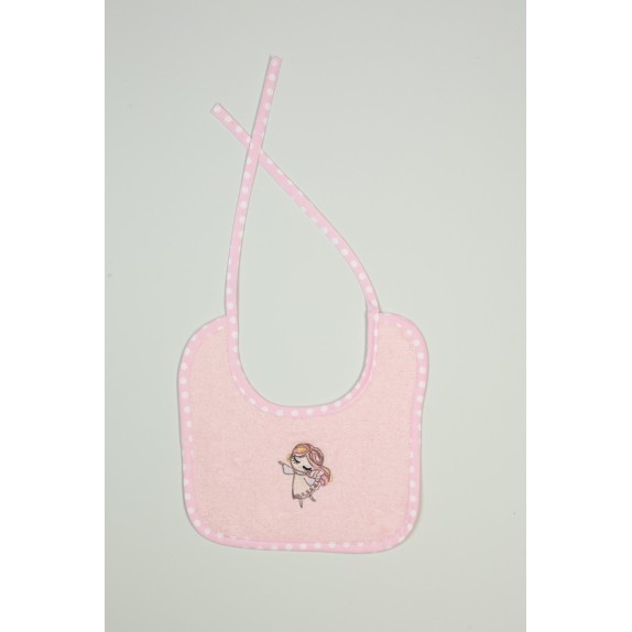 Σαλιάρα Dimcol Little Angel 141 Ροζ 25x25