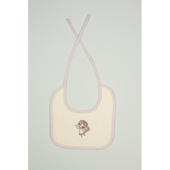 Σαλιάρα Dimcol Little Angel 143 Εκρού 25x25