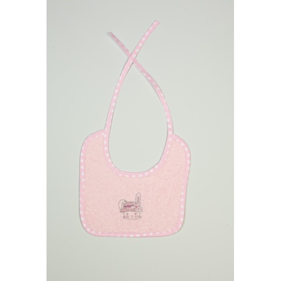 Σαλιάρα Dimcol Rabbit Girl 146 Ροζ 25x25