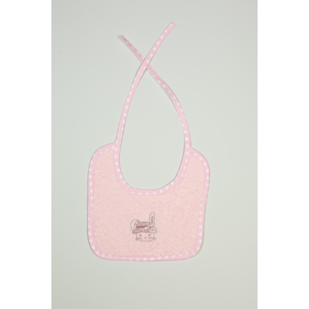 Σαλιάρα Dimcol Rabbit Girl 146 Ροζ 25x25