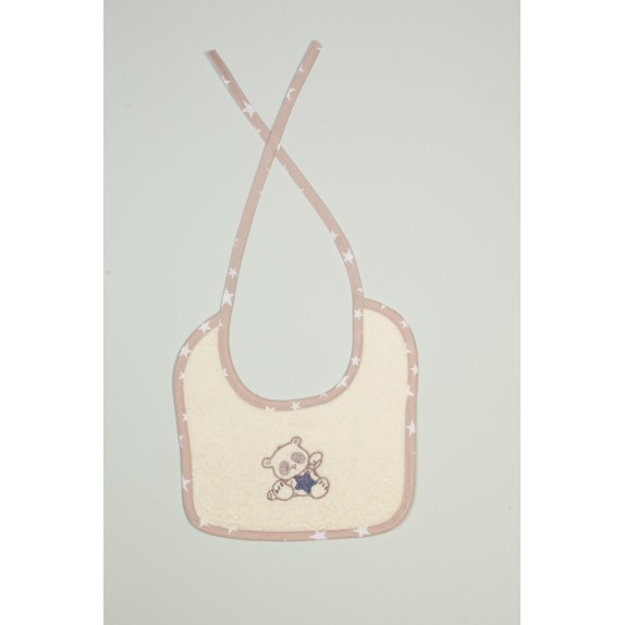 Σαλιάρα Dimcol Star Bear 153 Εκρού 25x25