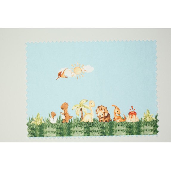 Παιδικό Σουπλά Dimcol Dinosaur Park 517 Σιέλ 35x50