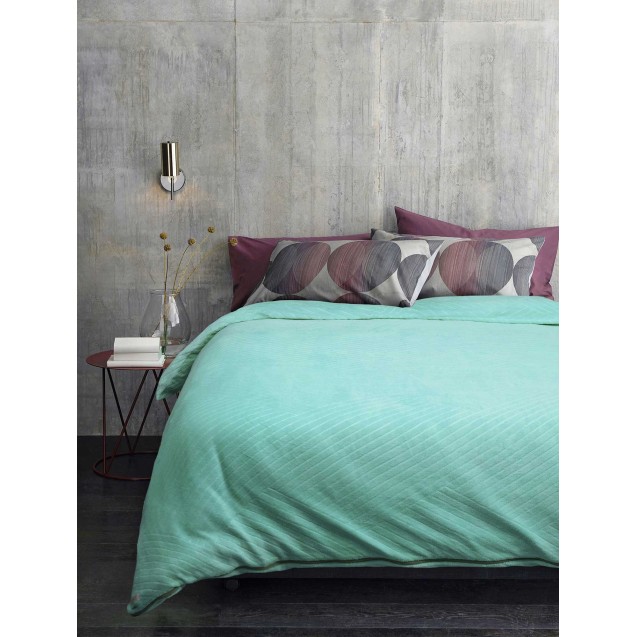 Παπλωματοθήκη Fleece Μονή Madi Crisp Mint 160x220