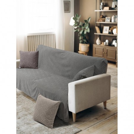 Μαξιλαροθήκη Διακόσμησης Madi Lavir Grey 50x50