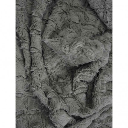 Ριχτάρι Γούνινο Διθέσιου Madi Oblong Grey 180x250