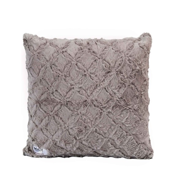 Μαξιλαροθήκη Διακόσμησης Γούνινη Madi Oblong Taupe 50x50