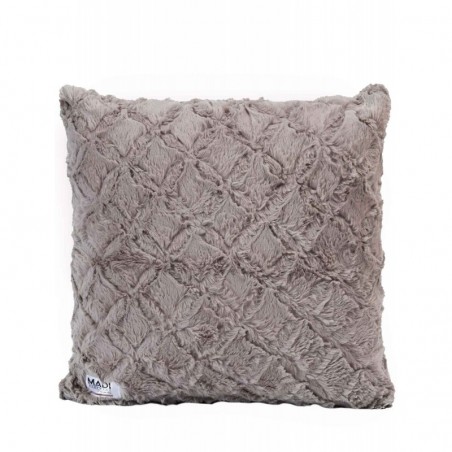 Μαξιλάρι Διακόσμησης Γούνινο Madi Oblong Taupe 50x50