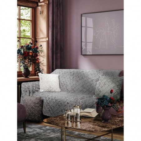 Μαξιλάρι Διακόσμησης Γούνινο Madi Oblong Taupe 50x50