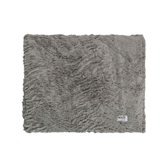 Ριχτάρι Γούνινο Διθέσιου Madi Soggy Grey 180x250