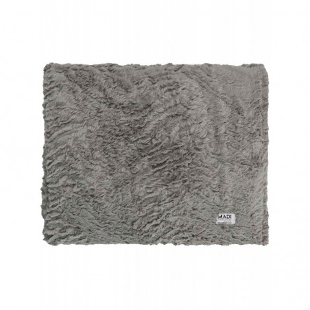 Ριχτάρι Γούνινο Διθέσιου Madi Soggy Grey 180x250