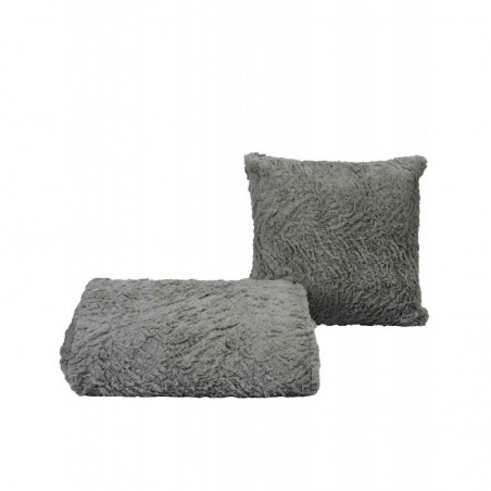 Ριχτάρι Γούνινο Διθέσιου Madi Soggy Grey 180x250