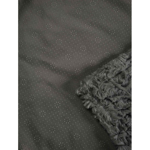 Ριχτάρι Γούνινο Τριθέσιου Madi Soggy Grey 180x300