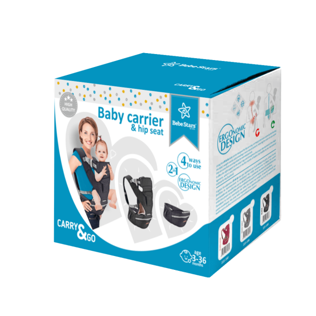 Μάρσιπος Bebe Stars Carry & Go Black 222-188