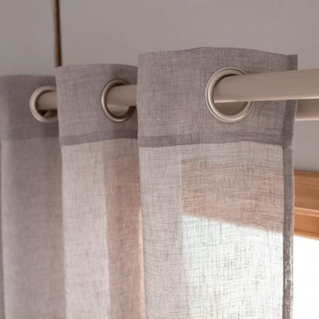 Κουρτίνα Με Τρουκς Gofis Home Combe Shadow Grey AW24 502/48 140x280