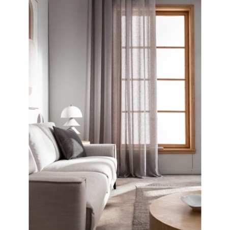 Κουρτίνα με σιρίτι Gofis Home Combe Shadow Grey AW24 502/48 140x295