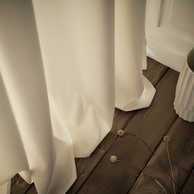 Κουρτίνα με Τρουκς Gofis Home Winter Moon ecru...