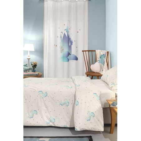 Παιδική Κουρτίνα Saint Clair Soft-Touch Pinto Aqua 160x240