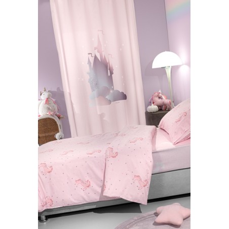Παιδική Κουρτίνα Saint Clair Soft-Touch Pinto Pinky 160x240