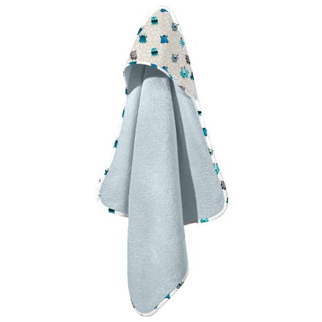 Βρεφική Κάπα Saint Clair Monsters Blue 75x75