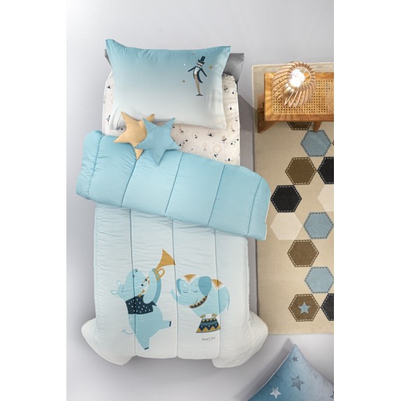 Παιδικό Πάπλωμα Μονό Saint Clair Enjoy Sky 160x220